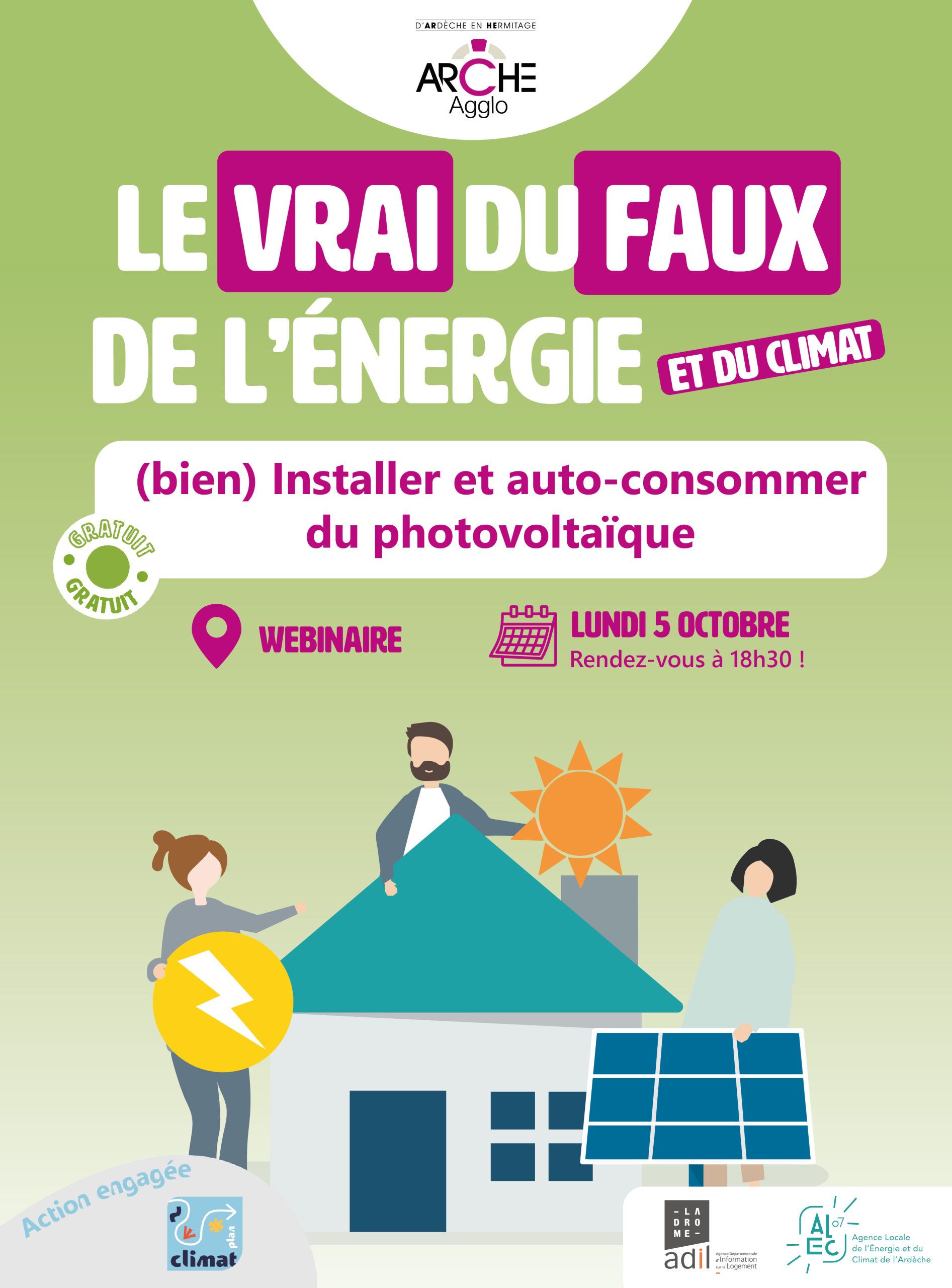 Webinaire : le vrai du faux de l'énergie et du climat