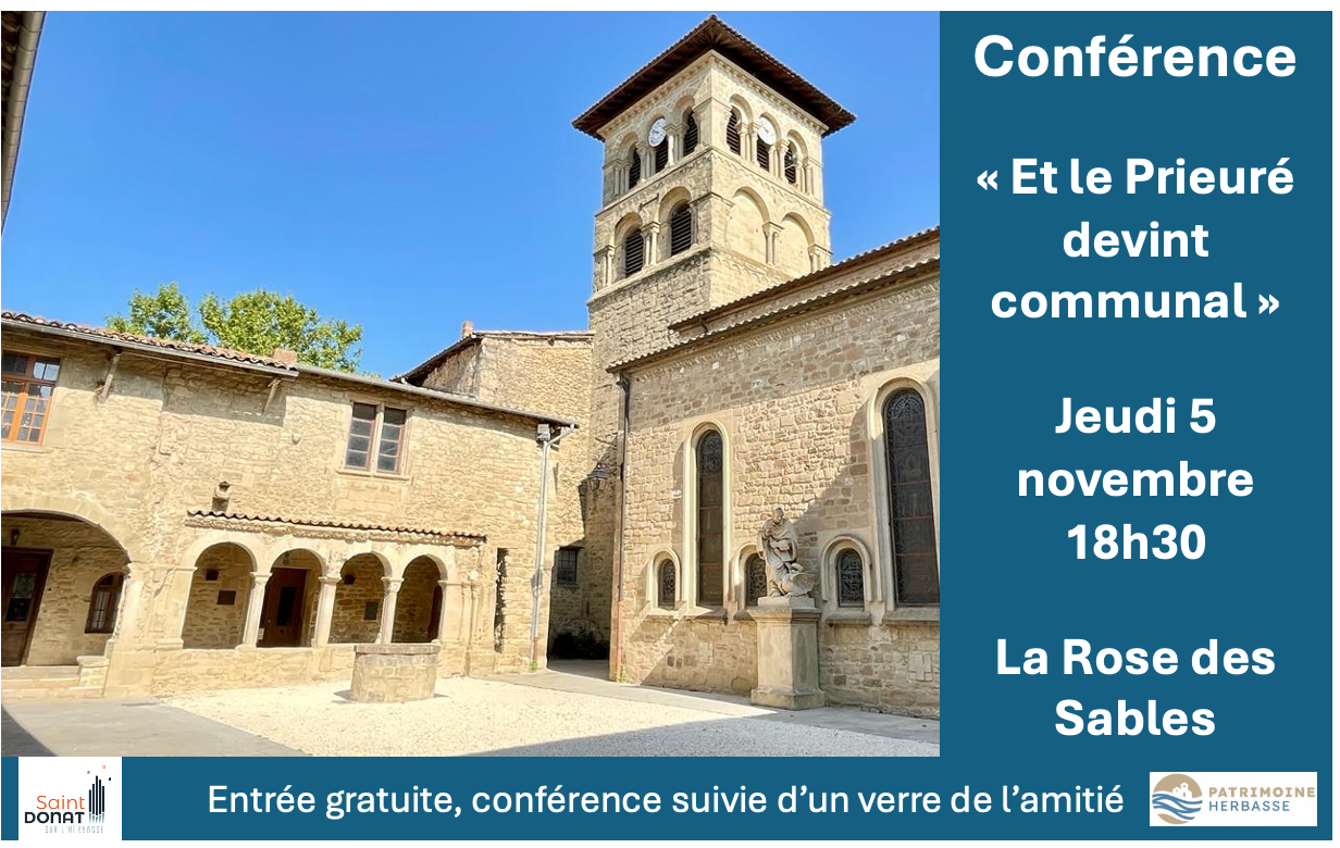 CONFÉRENCE : « Et le Prieuré devient communal »
